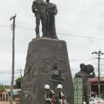 Autonomy memorial in a village south of Santa Cruz